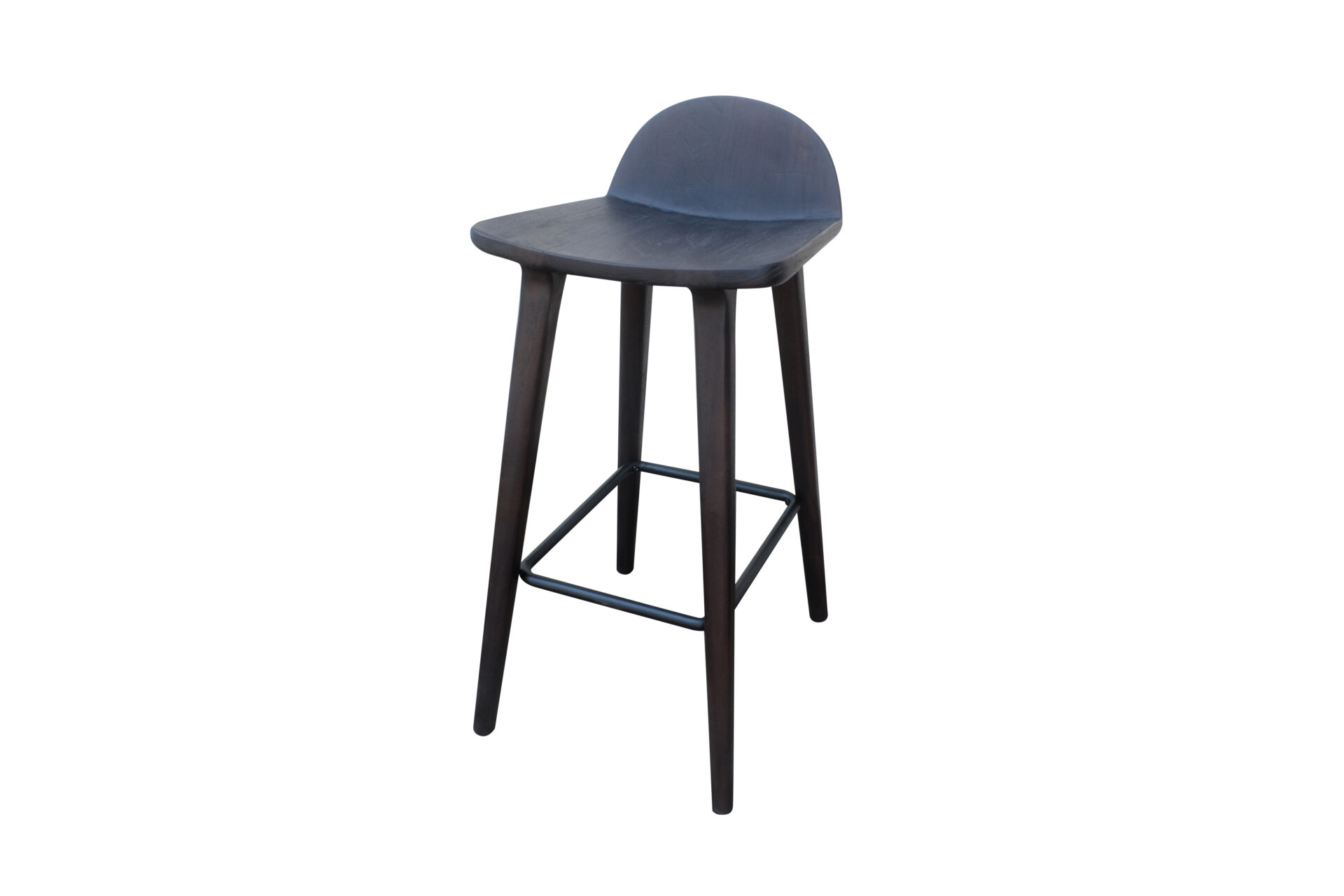 VESPER BLACK MATTE BAR STOOL