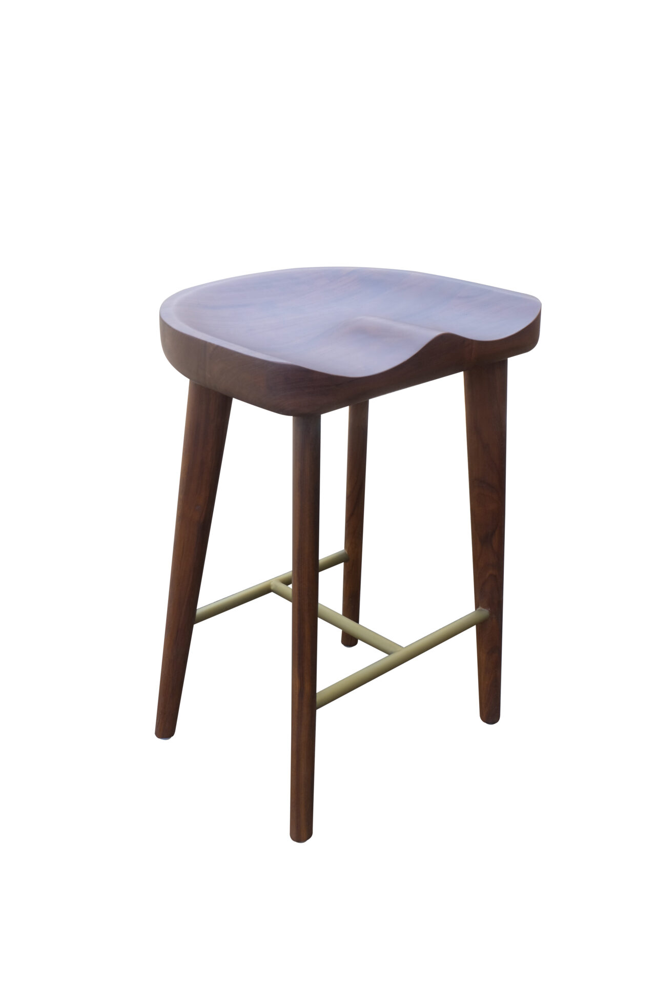 JUNO BRASS BAR STOOL